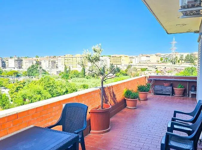 Panoramic Sunset Terrace Attic Apartamento Roma