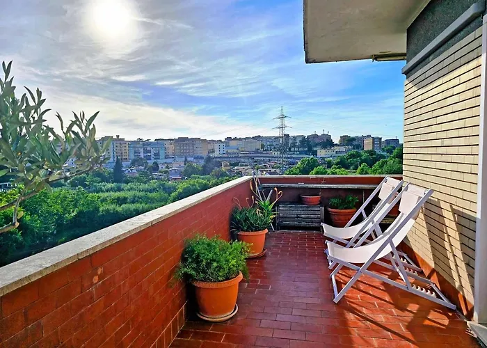 Panoramic Sunset Terrace Attic Apartamento Roma